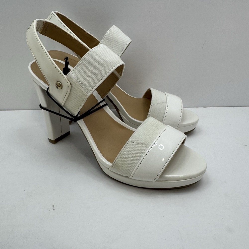 Liz Claiborne Dara Women's White Strappy Heels Size 6 M Medium BNIB